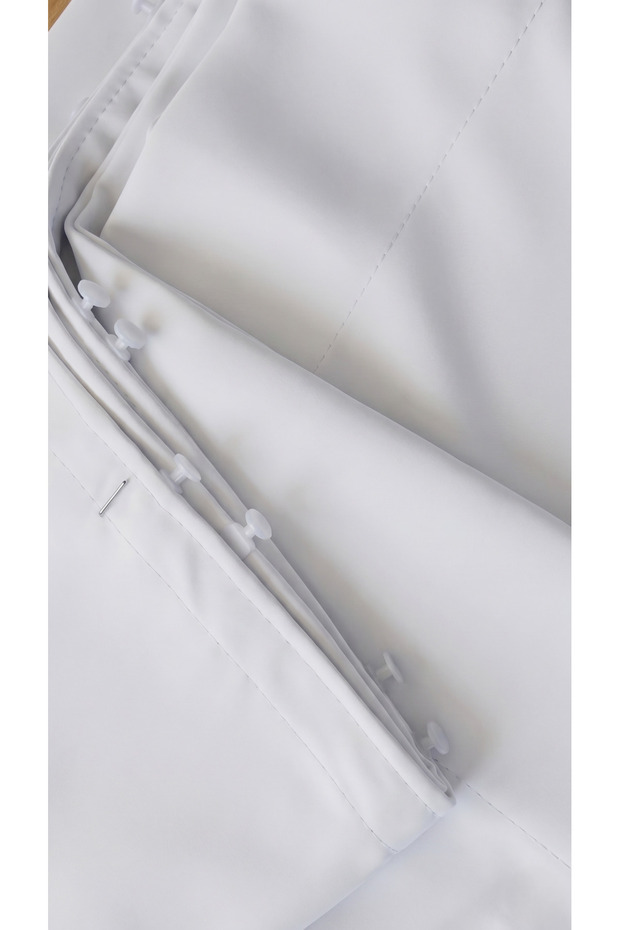 Blackout Lightproof Blackout Curtain WHITE Color PLEATLESS Single Panel Plain 100% Blackout Sunshade Plain