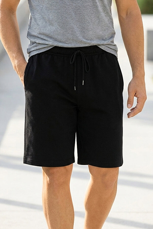 Men's Black Bermuda Shorts