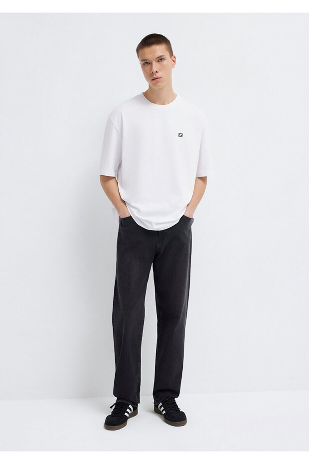 Μπλουζάκι Pro White Basic Relaxed Fit / Άνετο κόψιμο 0613090-620 - 2