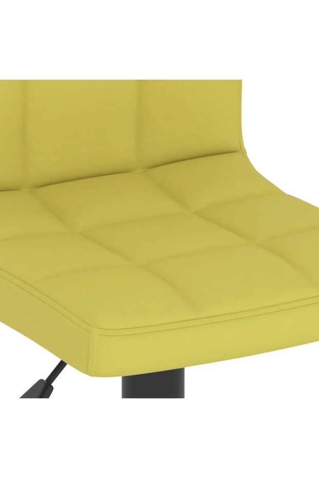 Scaune de bar, 2 buc., verde, material textil - 8