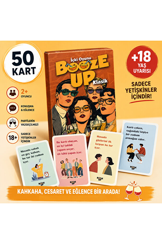 Booze up Classic Fun Task Card Game 50 Cards