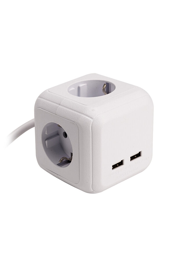 Cub multifuncțional cu priză Schuko și USB - 1