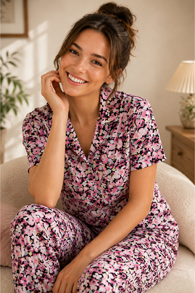 Helen Buttoned Pajama Set