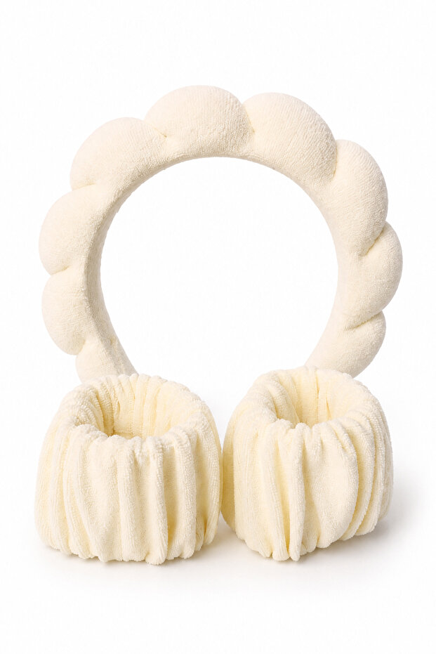 Bulut Hair Band Set Ecru