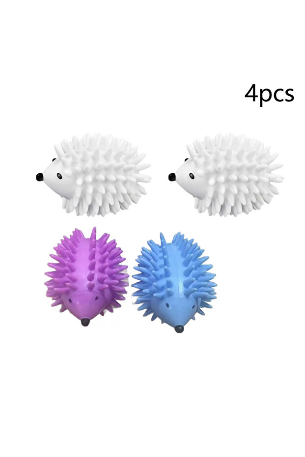 Multicolour-4pcs 4pcs Reusable Laundry Balls - Anti-Winding Dryer & Washing Machine Balls - Househol