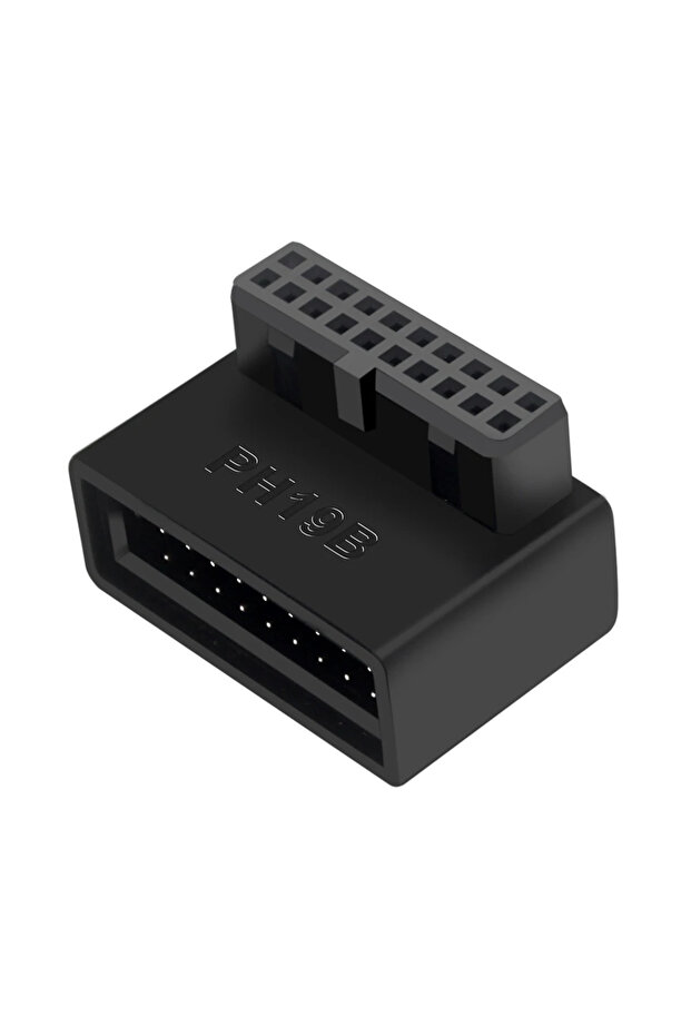 PH19B USB 3.0 19/20pin Male to Female Extension Adapter Angled 90 Degree Converter for Motherboard C