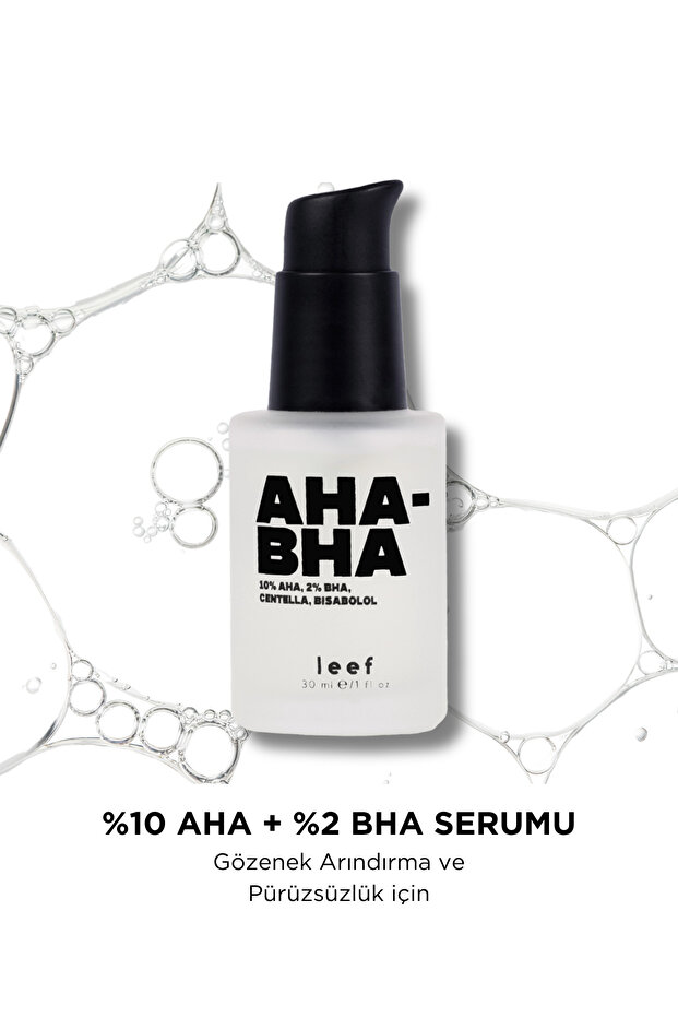 Aha Bha Peeling Serum – 10% Aha + 2% Bha, Reduces Pore & Blemish Appearance, Water Based