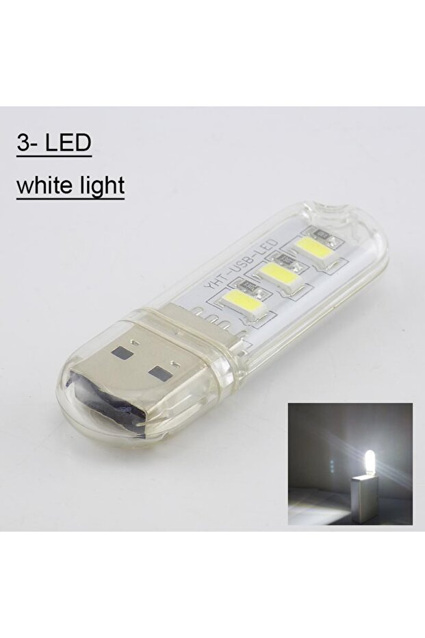 3 مصابيح LED بيضاء، قطعة واحدة محمولة صغيرة 3/8/10/20/24 LED 5 فولت USB DC مصباح أبيض دافئ لقراءة الكتب مصباح يدوي ليلي