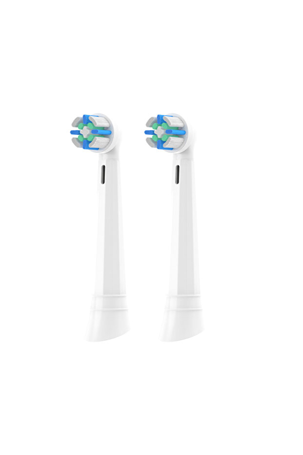2 white Replacement Toothbrush Heads Compatible with Oral B IO A-level Brush Heads for IO 3/4/5/6/7/