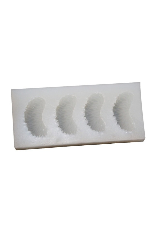 Transparent 4 Hole Orange Silicone Mold DIY Fruit Cake Mould Aromatherapy Candle Mould Semi-round Or