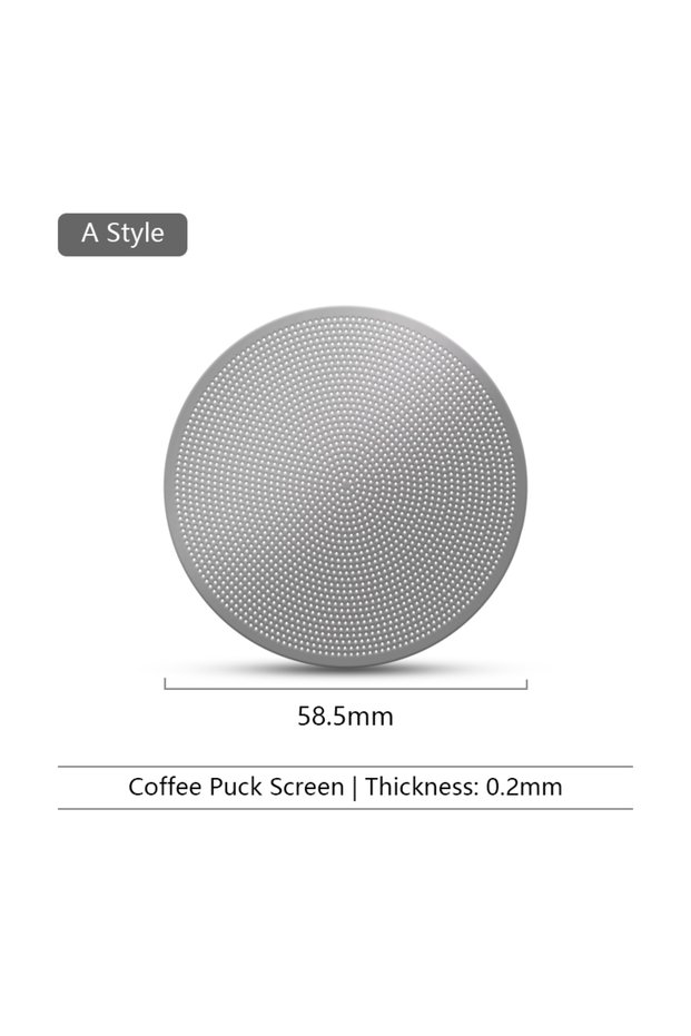 58.5mm Puck Screen Espresso Puck Screen Coffee Filter Reusable Stainless Steel Holder 0.2mm For 51/5
