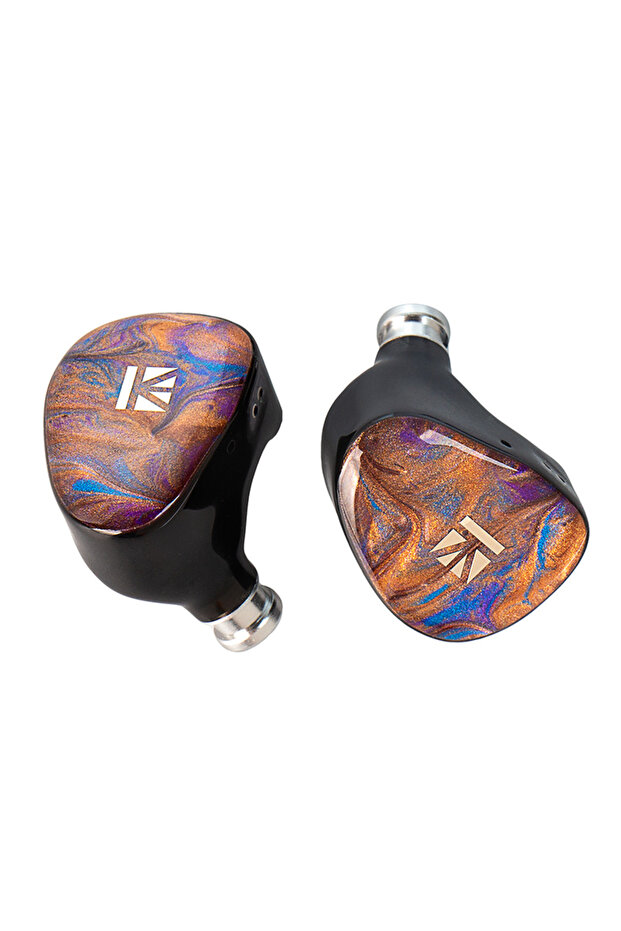 brown KBEAR KB02 10mm+10mm Dual IEM Hifi In-Ear Earphones with Detachable Cable Design Bone Conducti