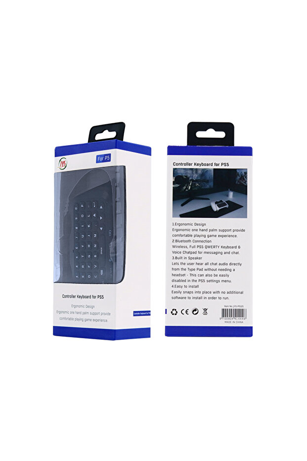 JYS - P5121 Black JYS-P5121 Wireless Bluetooth External Keyboard for PS5 Controllers – Built-in Spea