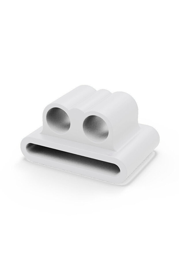 حامل سيليكون أبيض لسماعات الأذن اللاسلكية AirPods، متوافق مع...