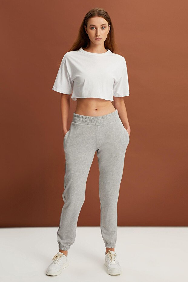 Elastic Waist Track Pants (Un-370062-Tekaltpntpnt)