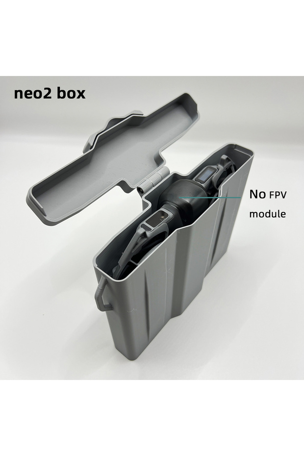 No FPV module Fits FPV Module Shockproof Hard Case for DJI Neo 2, 3D Printed Waterproof Custom Stora