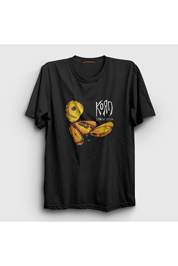 تي شيرت أسود للجنسين من Issues Korn 92067tt