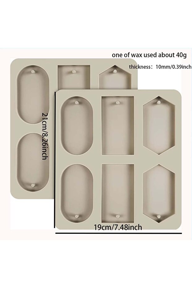 Big style 1 4 Style 1PC Mold Silicone Six Hole Wax Molds Mould Aroma DIY Gypsum Round Molds Flower