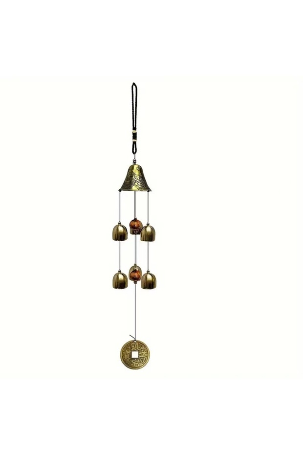 1PCS Lucky Copper Alloy Dragon Shaped Metal Wind Chime Home Store Decoration Gift Balcony Decoration