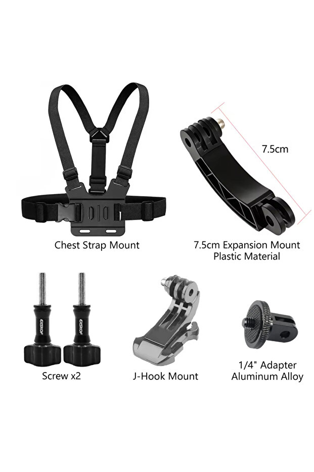 Chest Mount Kit A Chest Mount Harness Adjustable Strap for GoPro Hero 13 12 11 10 9 8 7 Action Camer