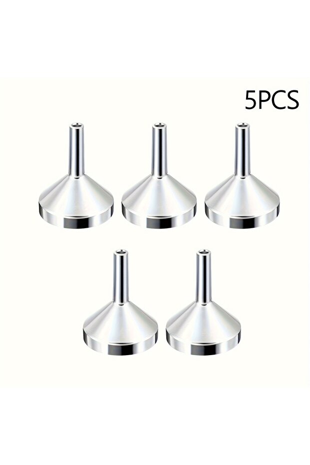 5 قطع فضية، قمع زجاجة عطر قابلة لإعادة التعبئة، 1/3/5 قطع، زجاجة عطر صغيرة للسفر قابلة لإعادة التعبئة، قاعدة