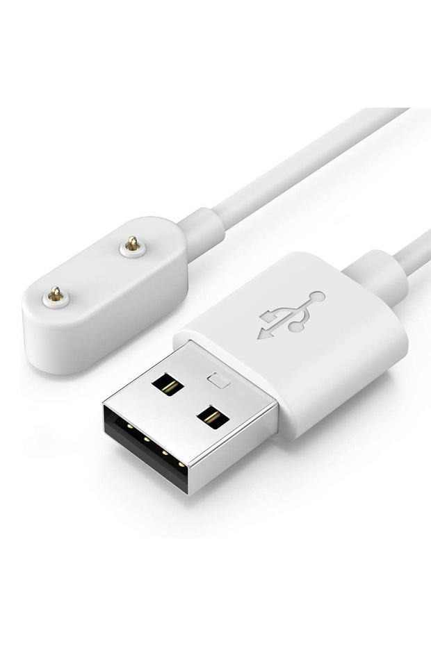 WHITE USB Charger Cable for Watch Fit 3 2 1/Band 10/9/8/7/6 Magnetic Charging Cable Adapter for ...