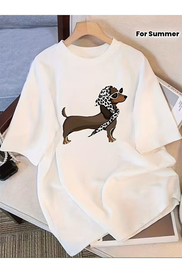 Printed T-Shirt. Short Sleeve Summer & Spring Casual Top Wear T-Shirt