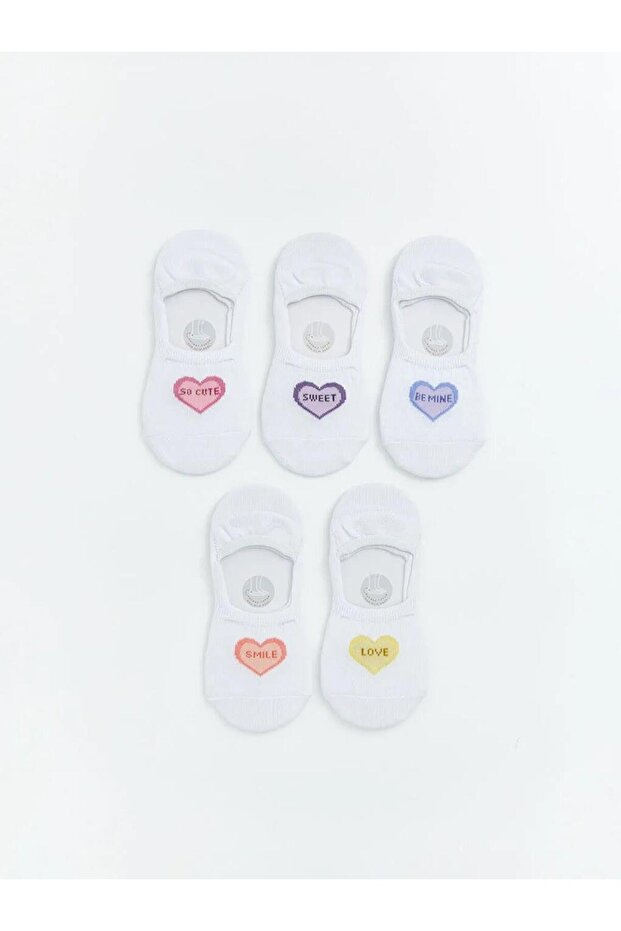 Girl's Patterned Ballerina Socks 5-Pack (S6)