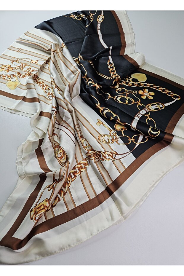 Luxury Voile Silk Shawl Hijab Foulard Scarf Shawl D Pattern 90 X 180 cm
