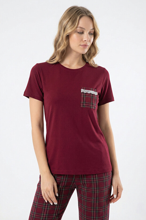 Harmony Siamore Viscose Kısakol Women's Pajama Set