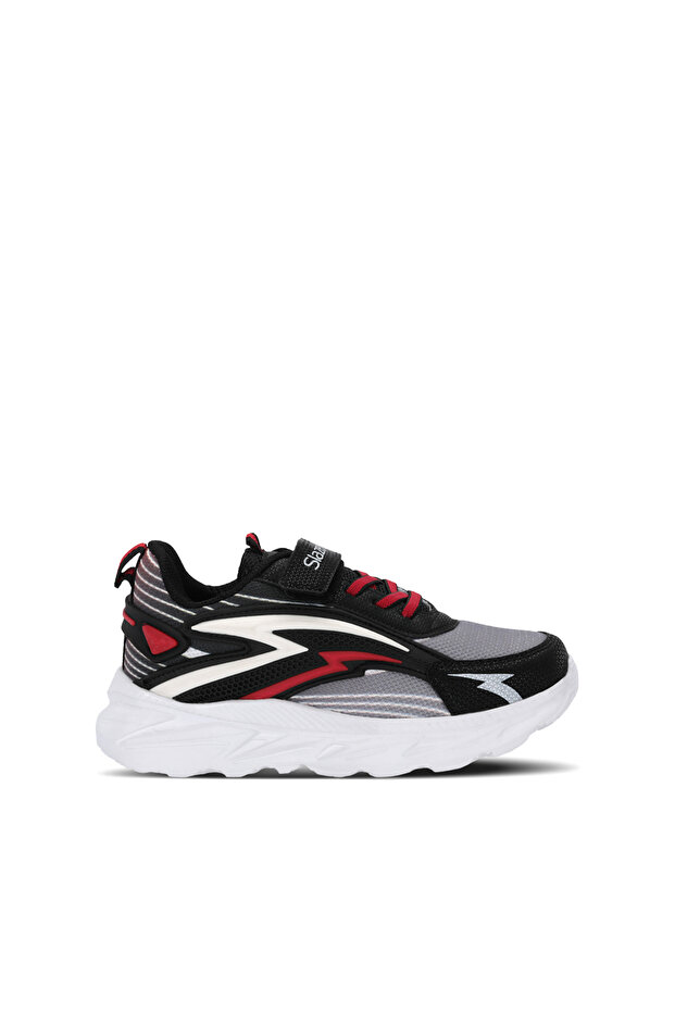 Error I Boys' Black Casual Sneakers with Velcro Fastening