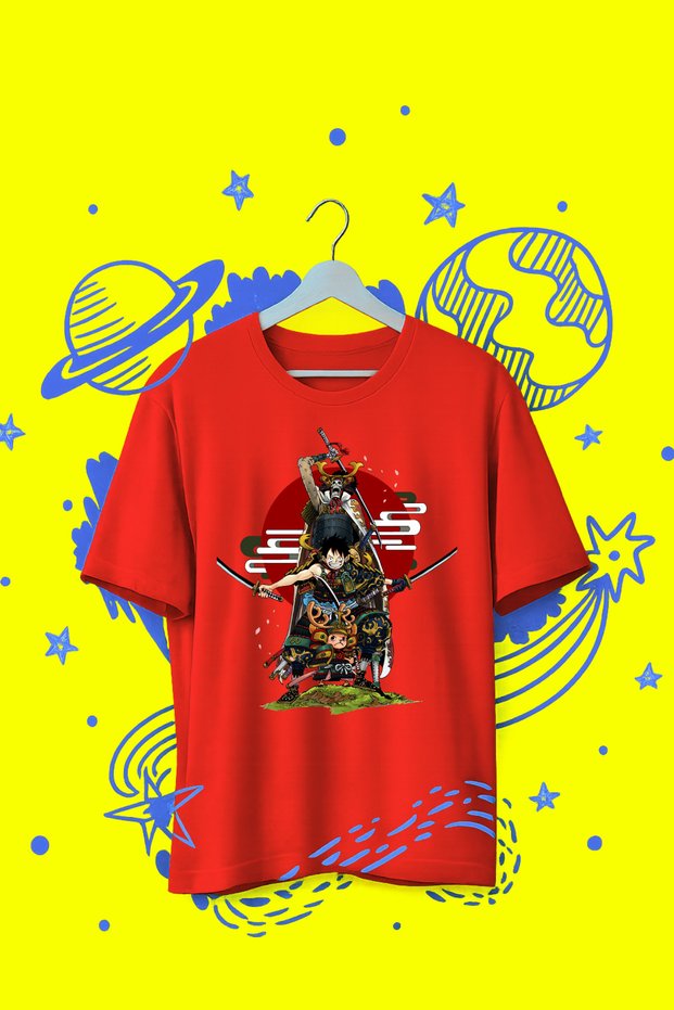 Anime Style Printed Oversize Unisex T-Shirt – Anime Streetwear
