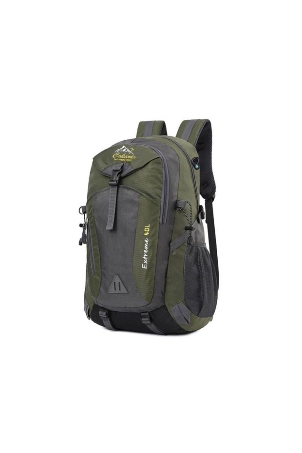 Khaki Waterproof 40 Liter Travel Laptop Backpack