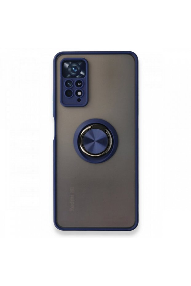 Xiaomi Redmi Note 11 Pro Case with Camera Protection, Ring Holder, Magnetic Stand, Frosted Back Cover