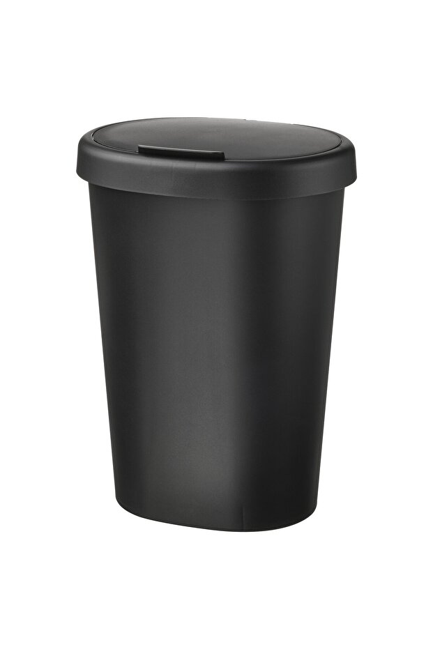 H0LASS Bin with lid, black,IKEA-A