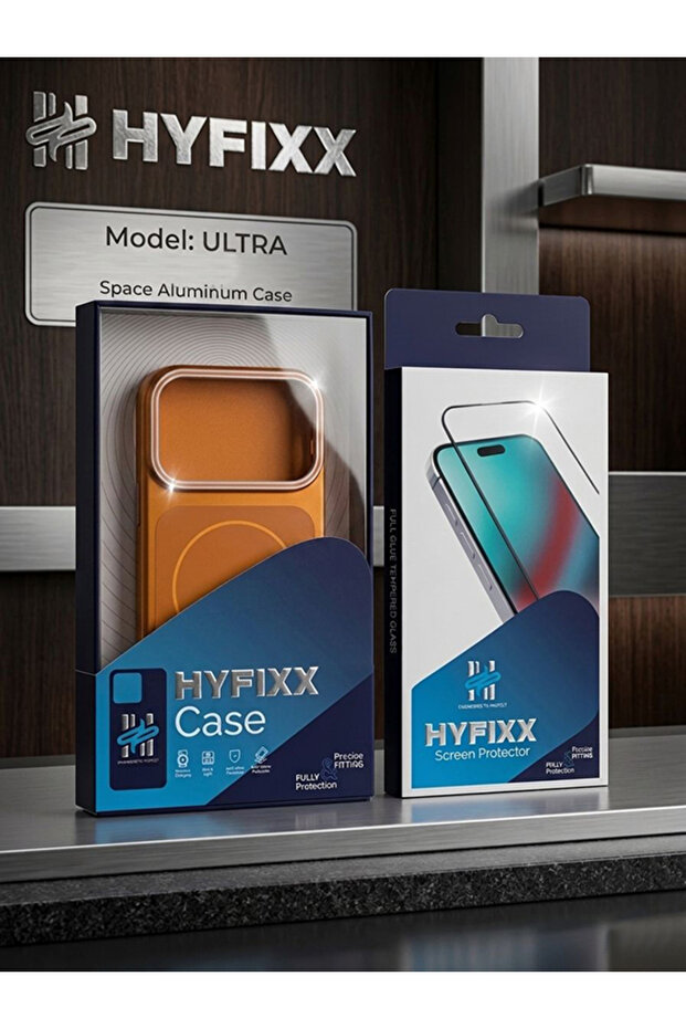 HYFIXX IPHONE 17 PRO METALIC MOBILE COVER WITH SCREEN PROTECTOR