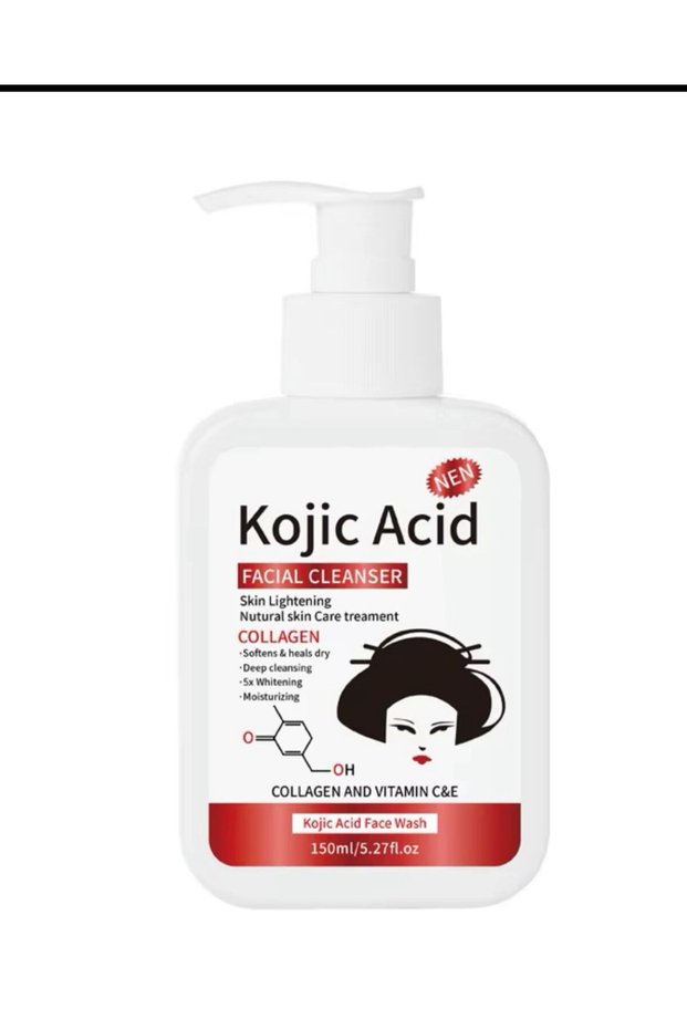 Acid Facial Cleanser - With Collagen, Vitamin C & E - All Skin Types Acid Facial Wash - Lightens The Skin - 150ml