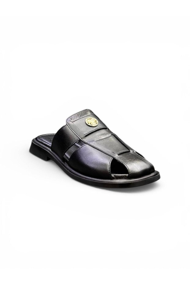 Genuine Leather Closed Front Women's Slippers Flat Sole Women's Slippers Rubber Sole Stylish Premium Special Slippers