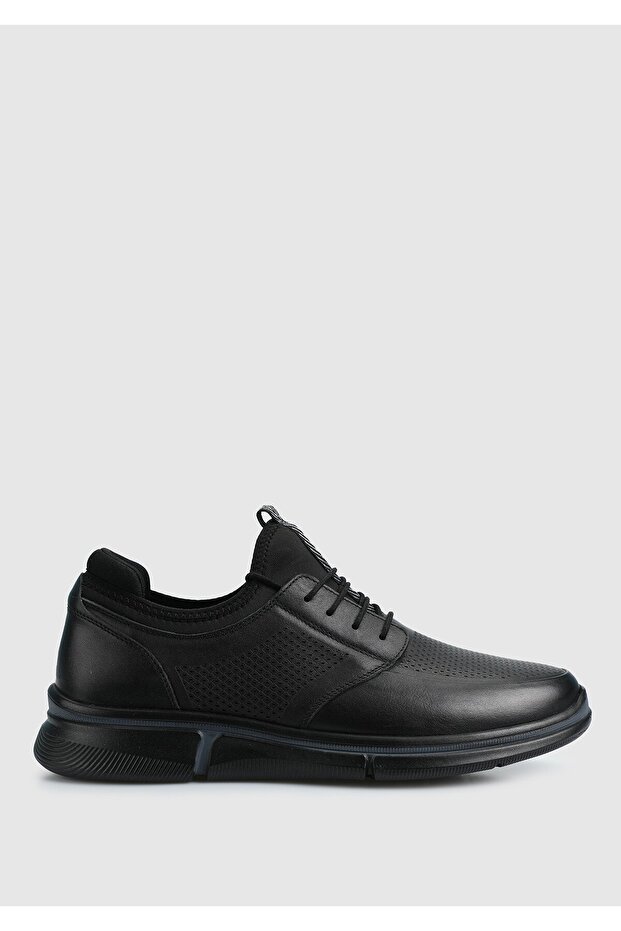 Black Leather Men's Shoes