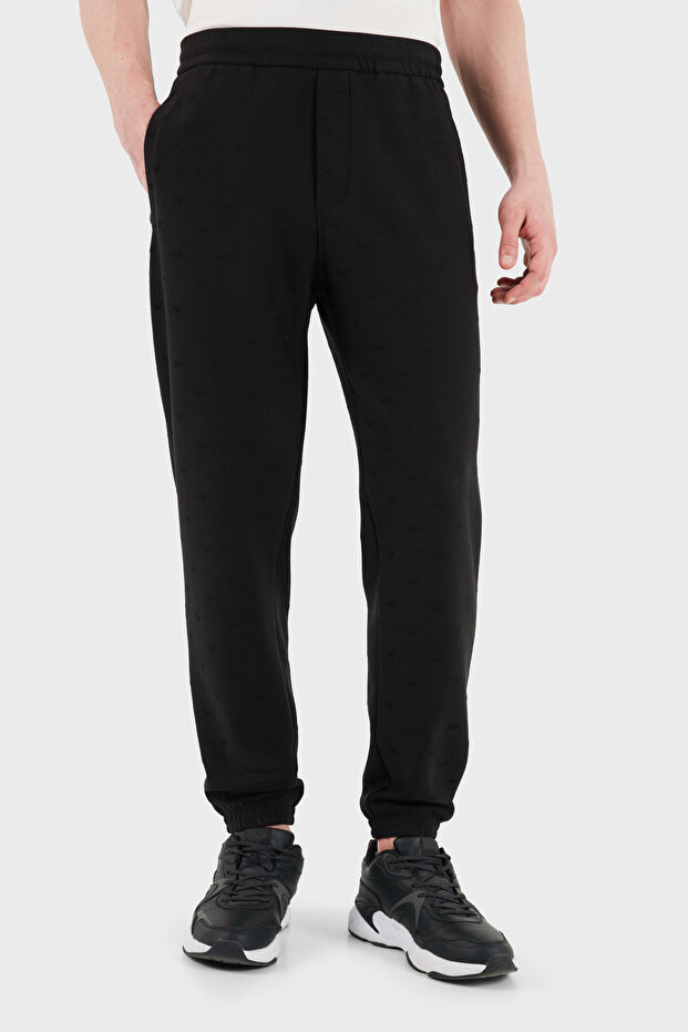 Regular Fit Elastic Waist Elastic Leg Jogger Trousers Men's Pants Em004872 Af1370