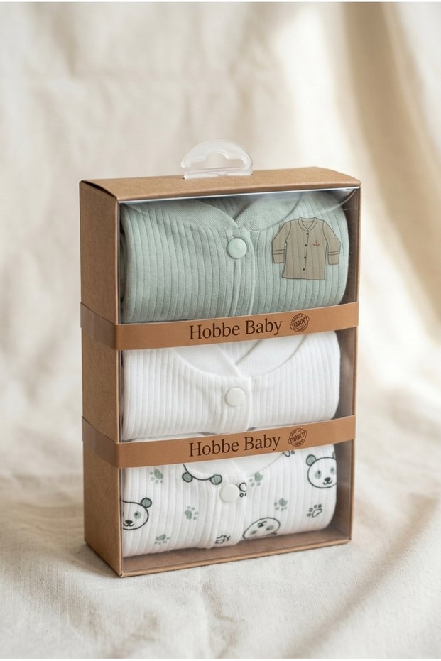 Baby Kids Undershirt/Body Set of 3 100% Cotton 0-3 Months