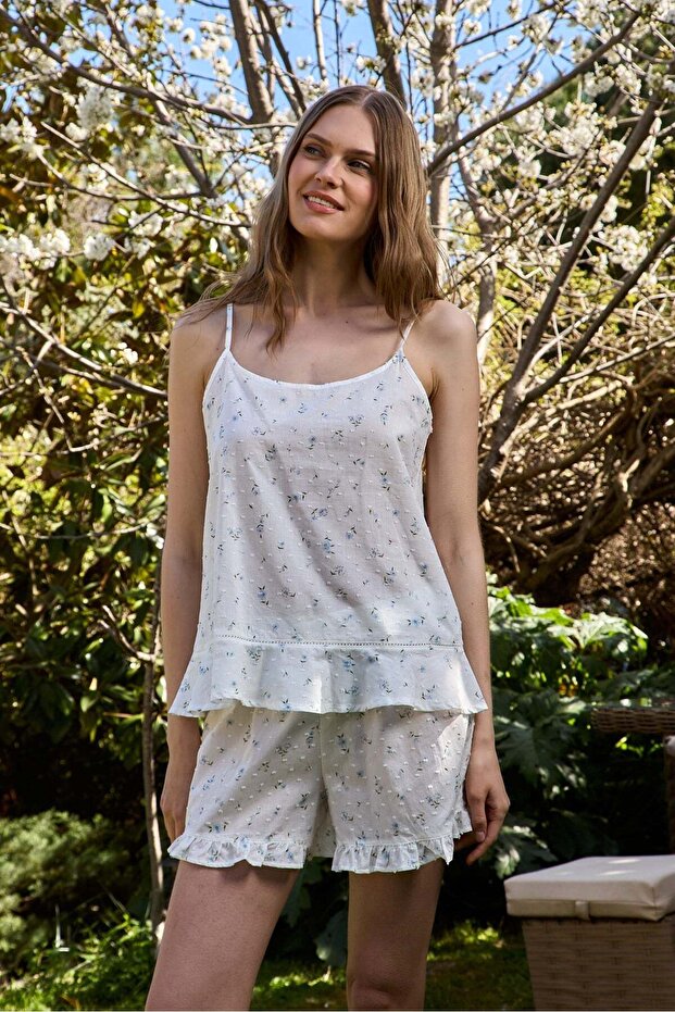 شورت بيجامة قصير من SPRING Vual - أبيض