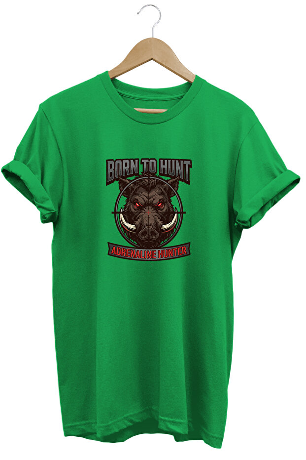 Unisex Wild Boar Target Printed Land and Shooting T-Shirt Outdoor