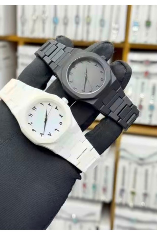 Plastic Straw Cord New Generation Watch Men's Wristwatch with White and Black Color Options