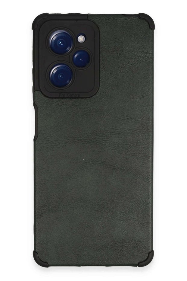 ILKESHOP حافظة جديدة لهاتف Redmi Note 12 Pro 5G من الجلد والسيليكون (201521) - أخضر
