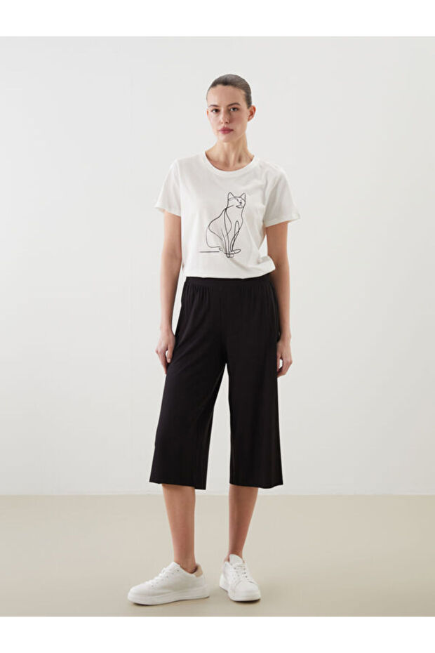 Women's Capri with Elastic Waist