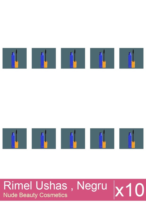 Set 10x Rimel Ushas , Negru