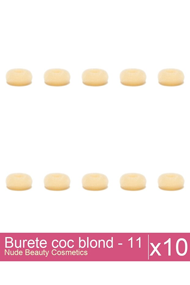 Set 10x Burete coc blond - 11 cm diametru - 1