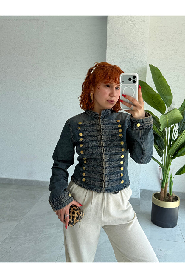Premium Design Studded Denim Jacket