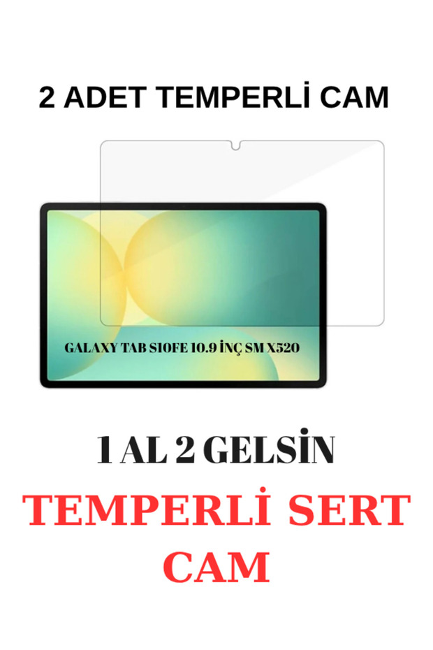 Galaxy Tab S10 Fe 10.9 Inch X520 Compatible Tempered Screen Protector Shatterproof Glass 2 Pcs